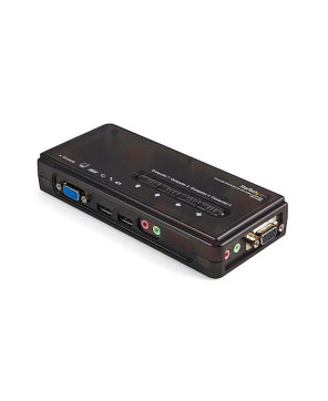 Buy StarTech 4 Port Black USB KVM Switch Kit with Cables and Audio SV411KUSB