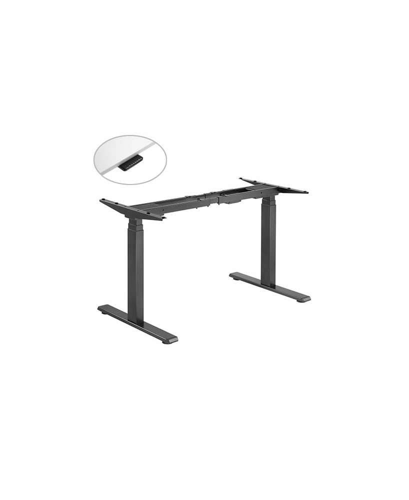 Buy Brateck Contemporary 3-Stage Dual-Motor Sit-Stand Desk M08-23DE-B in Black