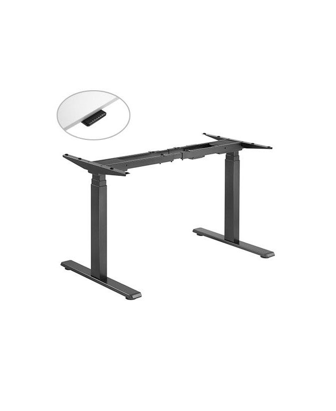 Buy Brateck Contemporary 3-Stage Dual-Motor Sit-Stand Desk M08-23DE-B in Black