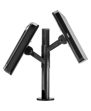 Atdec 400mm Mounting Pole with Back-To-Back Angled Display Heads APAS-2-HA-P400 For Two 75/100 VESA