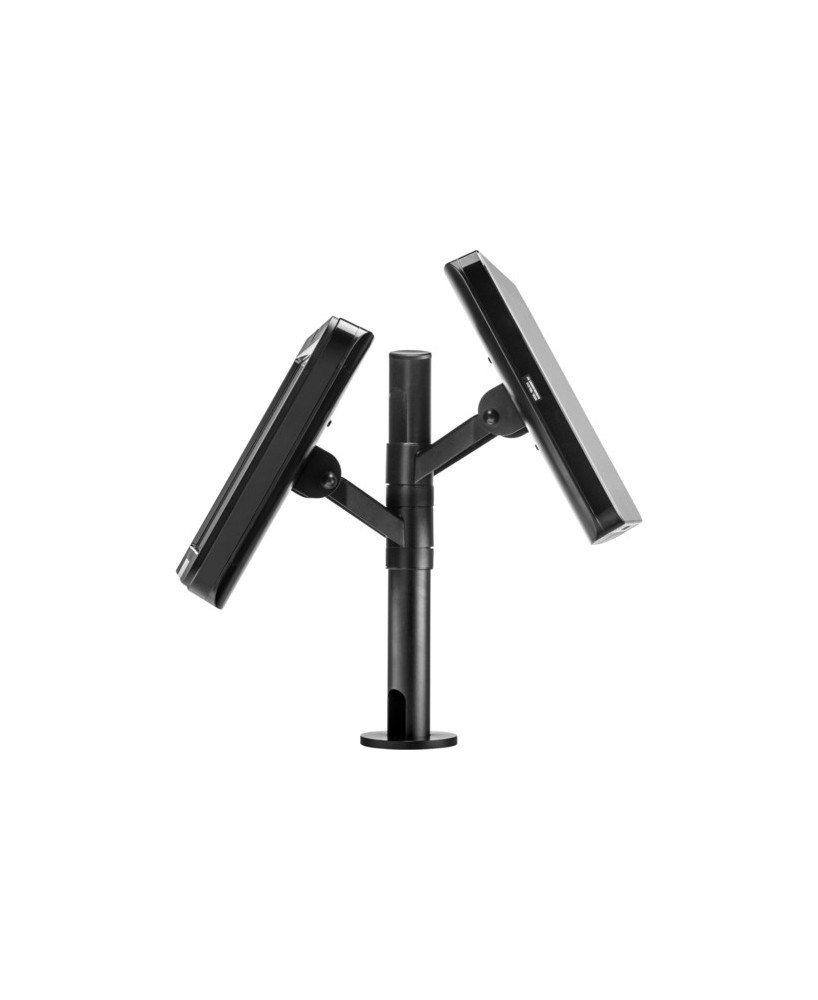 Atdec 400mm Mounting Pole with Back-To-Back Angled Display Heads APAS-2-HA-P400 For Two 75/100 VESA