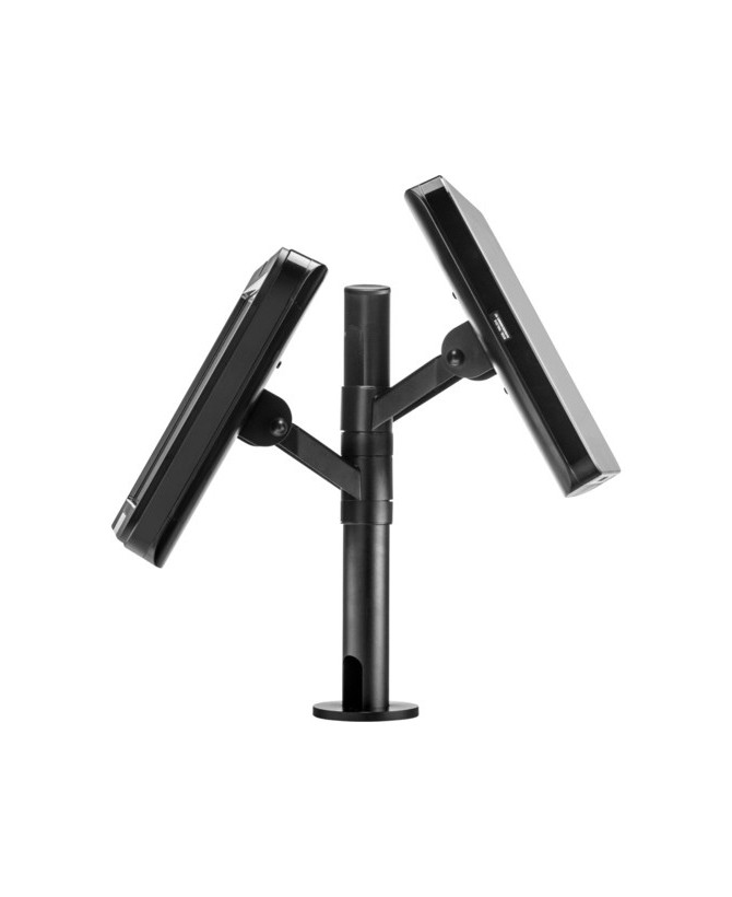 Atdec 400mm Mounting Pole with Back-To-Back Angled Display Heads APAS-2-HA-P400 For Two 75/100 VESA