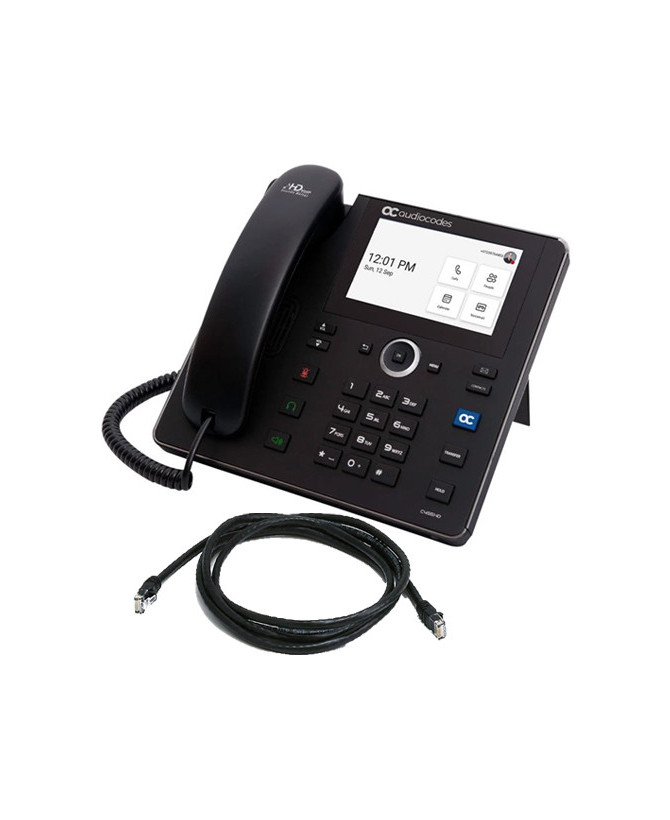 Buy AudioCodes C455HD Teams PoE IP Phone with Integrated Dual Band Wi-Fi and Bluetooth TEAMS-C455HD-DBW