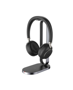 Yealink Bluetooth Business UC Headset with Charging Stand in Black BH76-UC-CH-BL