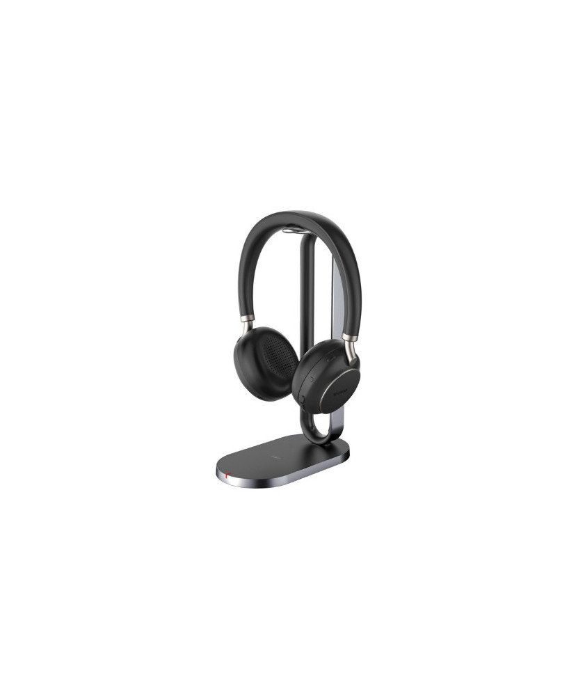 Yealink Bluetooth Business UC Headset with Charging Stand in Black BH76-UC-CH-BL