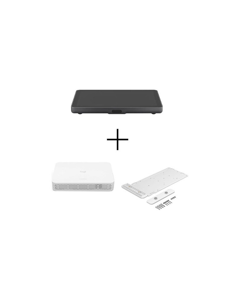 Buy Bundle Logitech RoomMate 950-000088 for Video Conferencing Rooms + Logitech TAP IP Touch Controller with PoE Connectivity in Graphite for Meetings Rooms + Logitech Compute Mount for Logitech RoomMate TAPIPBASERM