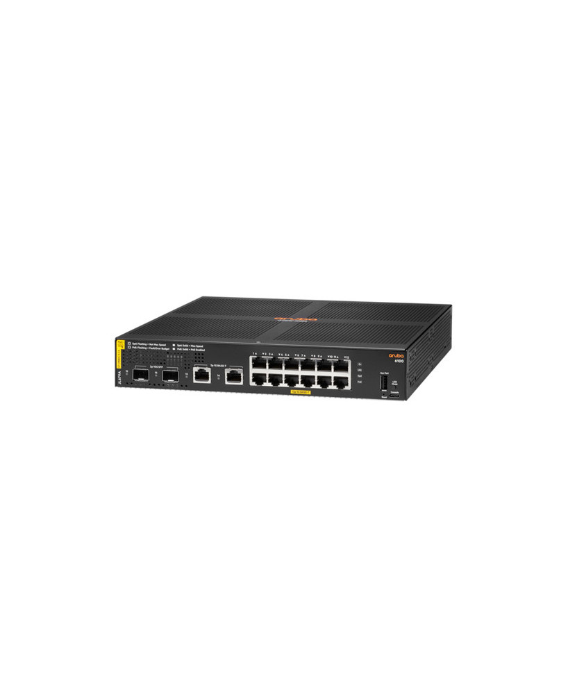 Buy HPE Aruba 6100 12G Class4 PoE 2G/2SFP+ 139W Layer 2 Managed Switch JL679A#ABG