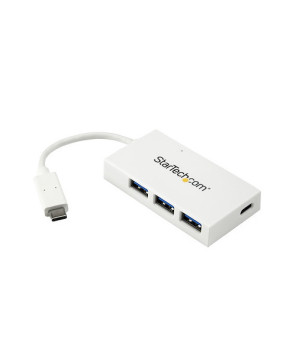 Buy StarTech 4-Port USB C Hub (1x USB-C 3x USB-A) in White HB30C3A1CFBW