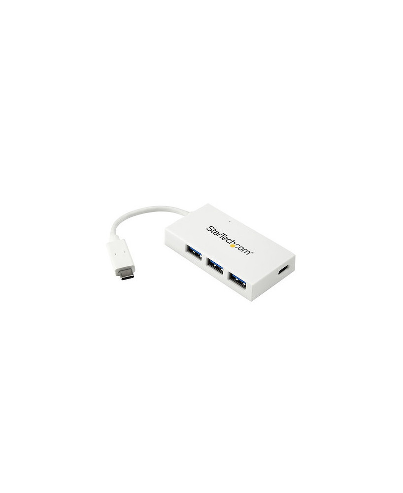 Buy StarTech 4-Port USB C Hub (1x USB-C 3x USB-A) in White HB30C3A1CFBW