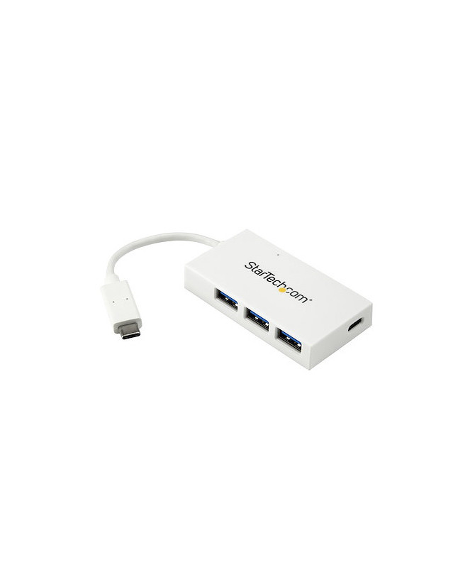 Buy StarTech 4-Port USB C Hub (1x USB-C 3x USB-A) in White HB30C3A1CFBW