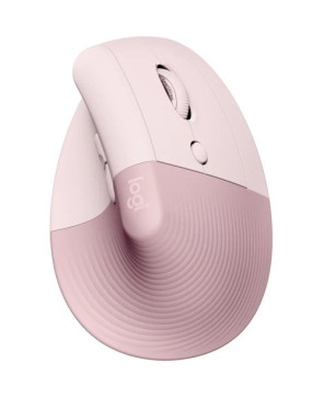 Logitech Lift Vertical Ergonomic Wireless Bluetooth Mouse in Rose 910-006481