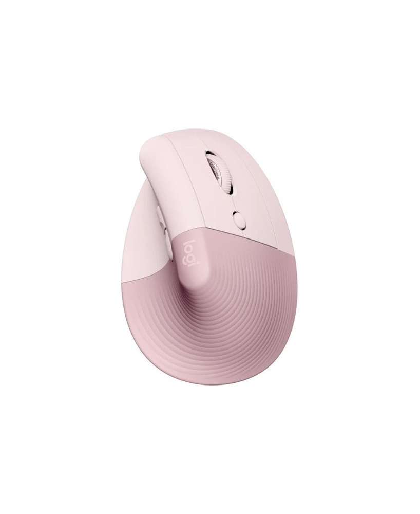 Logitech Lift Vertical Ergonomic Wireless Bluetooth Mouse in Rose 910-006481