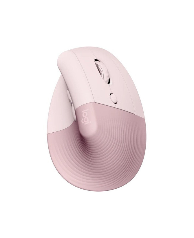 Logitech Lift Vertical Ergonomic Wireless Bluetooth Mouse in Rose 910-006481