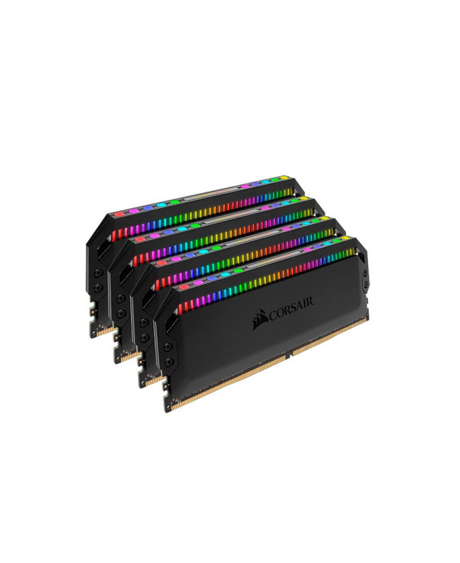 Corsair Dominator Platinum RGB 64GB 4x16GB DDR4 3600MHz CL18 DIMM Unbuffered 1.35V Desktop PC Gaming Memory CMT64GX4M4K3600C18 