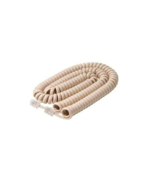 Buy 5m 4C RJ11 Short Tail Curly Telephone Cord in Ivory CC00101