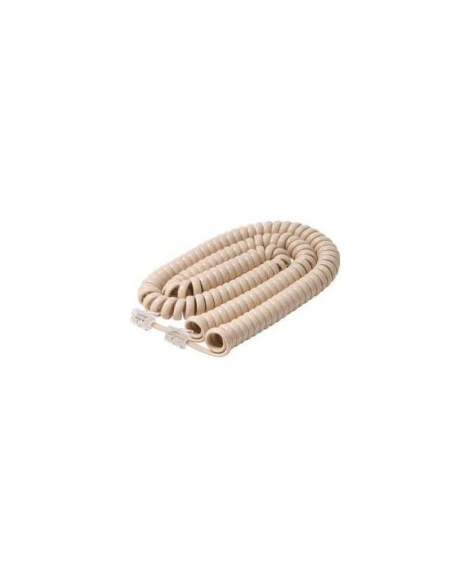 Buy 5m 4C RJ11 Short Tail Curly Telephone Cord in Ivory CC00101