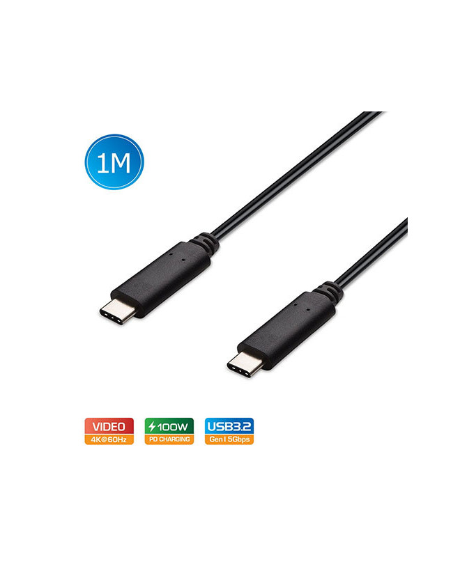 Buy Simplecom 1m USB 3.2 Gen2 10Gbps 5A 100W PD USB-C Cable CA512