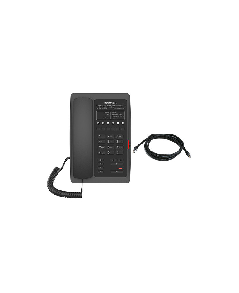 Fanvil H3 1-Line Entry-Level Hotel IP Phone in Black - No Display