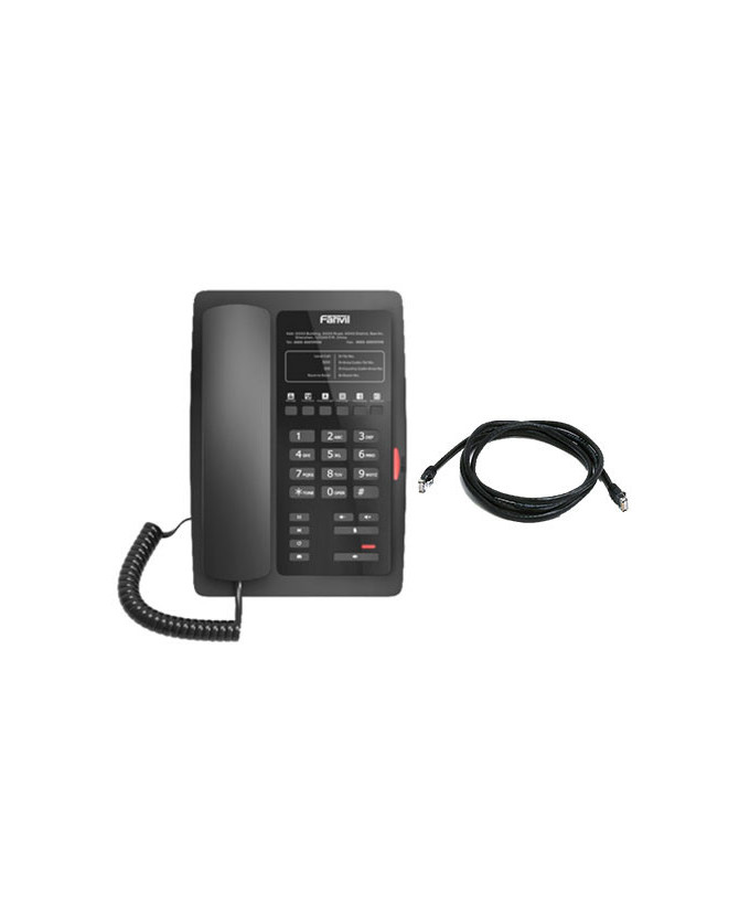 Fanvil H3 1-Line WiFi Hotel IP Phone in Black H3WI