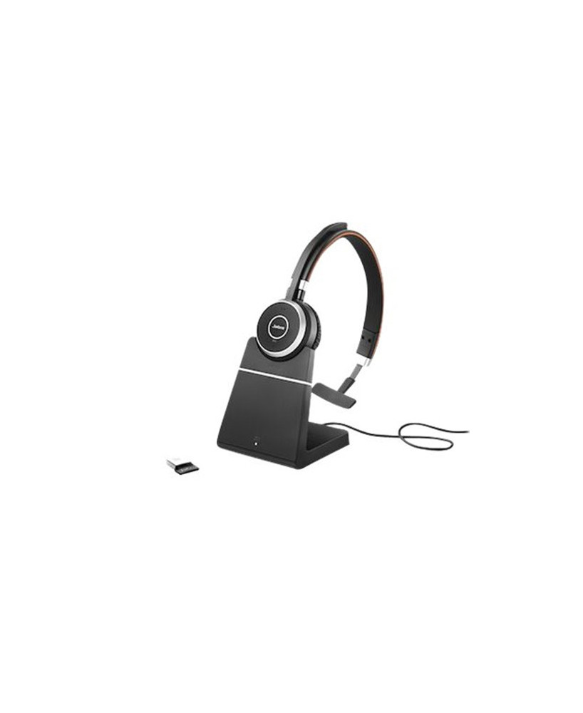 Buy Jabra Evolve 65 SE MS Wireless Bluetooth Mono Headset with Charging Stand & BT Dongle 6593-833-399