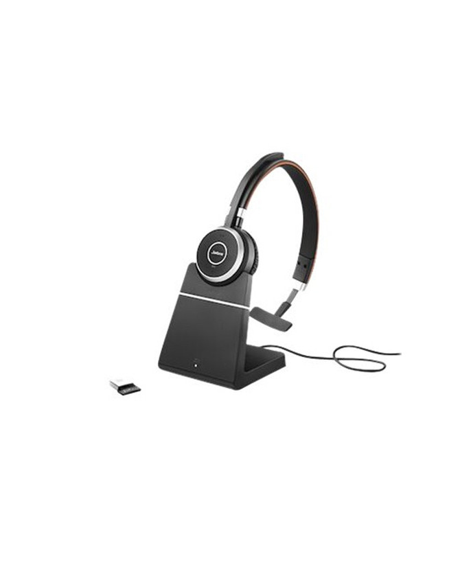 Buy Jabra Evolve 65 SE MS Wireless Bluetooth Mono Headset with Charging Stand & BT Dongle 6593-833-399