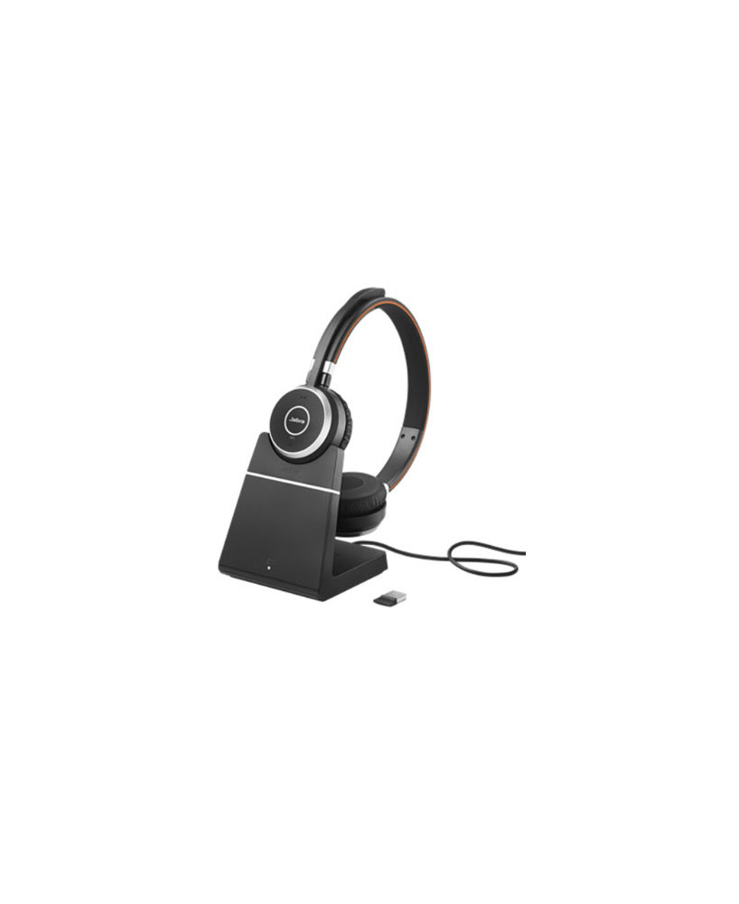 Buy Jabra Evolve 65 SE UC Wireless Over-the-head Stereo Headset with Charging Stand and BT Dongle 6599-833-499