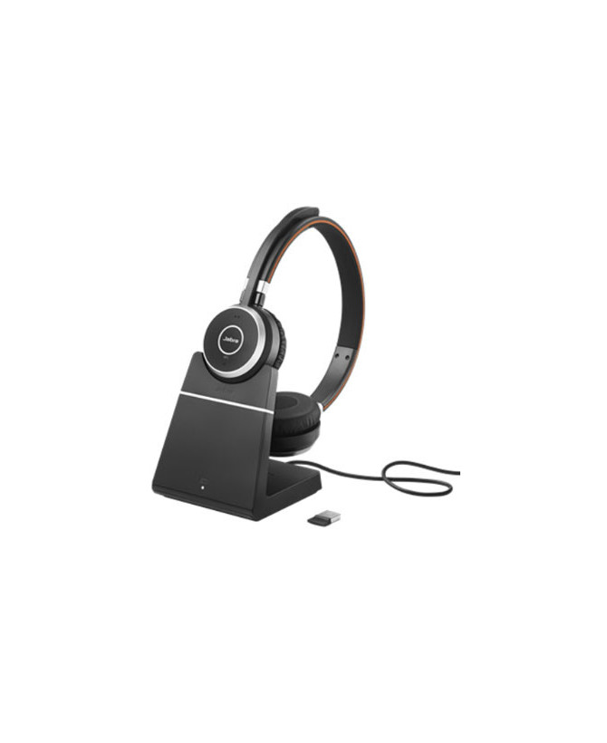 Buy Jabra Evolve 65 SE UC Wireless Over-the-head Stereo Headset with Charging Stand and BT Dongle 6599-833-499