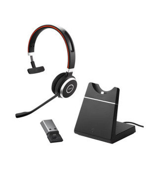 Buy Jabra Evolve 65 SE UC Wireless Bluetooth Mono Headset with Charging Stand & BT Dongle 6593-833-499