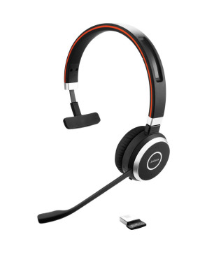 Buy Jabra Evolve 65 SE MS Wireless Over-the-head Mono Headset with BT Dongle 6593-833-309