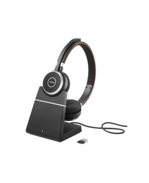 Jabra Evolve 65 SE MS Wireless Over-the-head Stereo USB-A Headset with Charging Stand and BT Dongle 6599-833-399