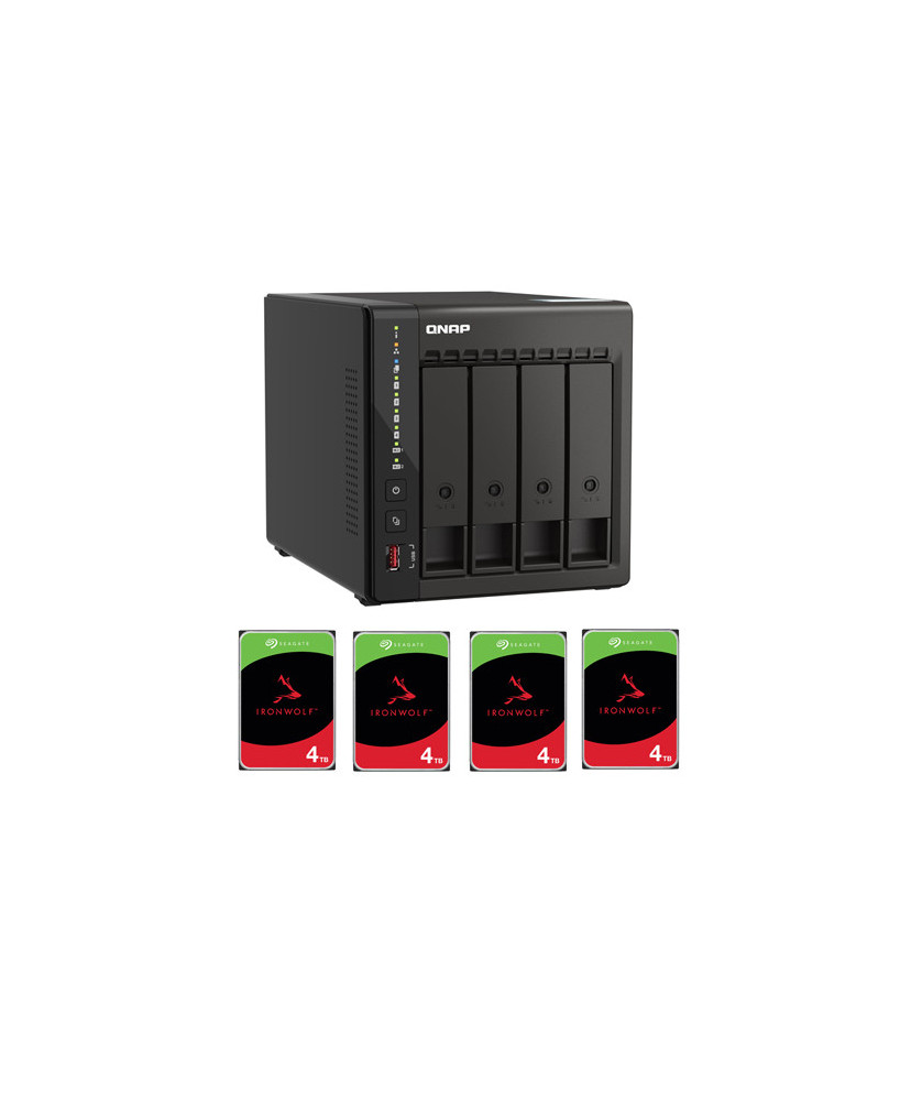 Buy Bundle QNAP TS-453E Intel Celeron J6412 8GB RAM 4-Bay NAS Server w/ 4x Seagate IronWolf 3.5" 4TB 6GB/s SATA NAS Internal Hard Disk Drive TS-453E-8G-16TB