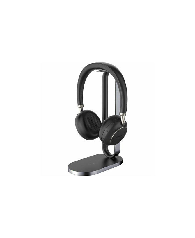 Yealink BH76 Teams Bluetooth Wireless Stereo USB-A Headset in Black with Charging Stand TEAMS-BH76-CH-BL