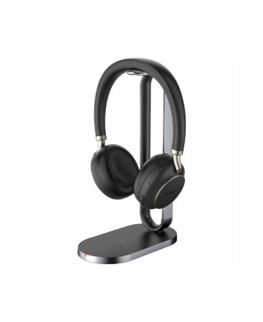 Yealink BH76 MS Teams Bluetooth Wireless Stereo USB-C Headset in Black with Charging Stand TEAMS-BH76-CH-BL-C