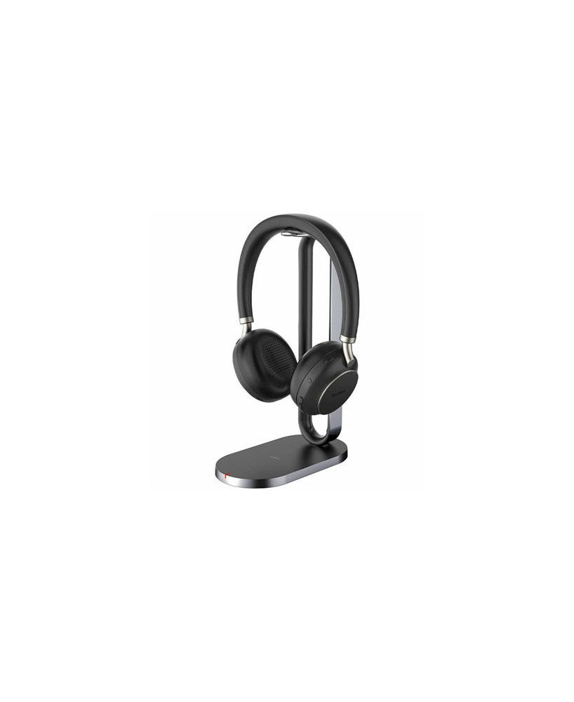 Yealink BH76 MS Teams Bluetooth Wireless Stereo USB-C Headset in Black with Charging Stand TEAMS-BH76-CH-BL-C