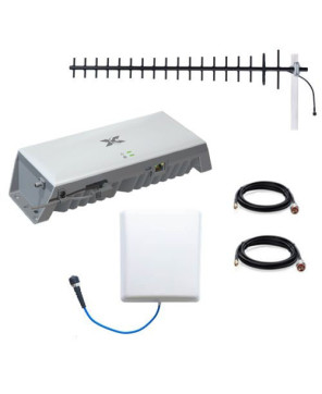 Cel-Fi Go4 (G41) 4G Cellular Repeater Building Pack with Yagi 698-960 14DBI External Antenna and Wall Mount 698-4000 Internal Antenna RPR-CF-00924