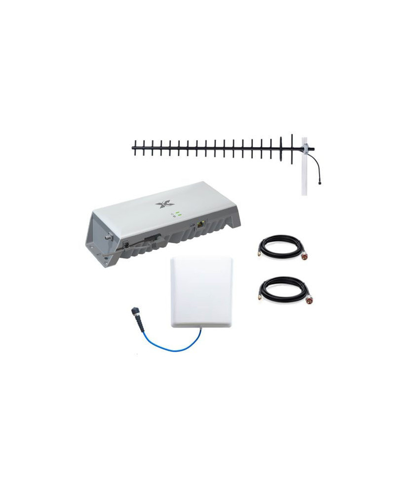 Cel-Fi Go4 (G41) 4G Cellular Repeater Building Pack with Yagi 698-960 14DBI External Antenna and Wall Mount 698-4000 Internal Antenna RPR-CF-00924