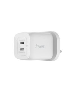 Buy Belkin BoostCharge Pro 2-Port USB-C GaN Wall Charger with PPS 65W in White WCH013AUWH