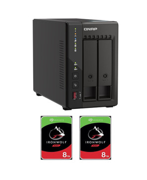 Buy Bundle QNAP TS-253E 2-Bay Celeron J6412 8GB RAM No Disk NAS Server + 2x Seagate IronWolf 8TB 7200 RPM SATA III 3.5" Internal NAS HDD TS-253E-8G-16TB