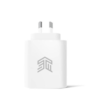 STM 65W Dual Port Power Adapter in White STM-931-381Z-01