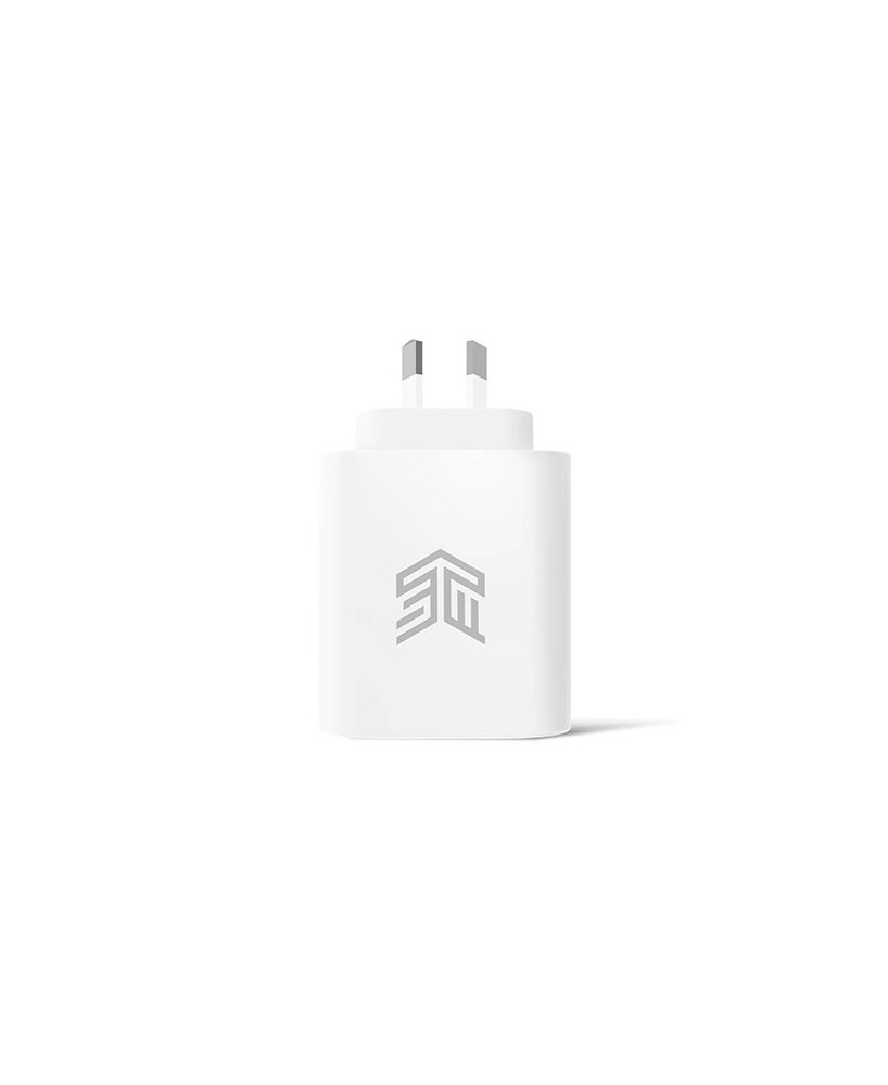 STM 65W Dual Port Power Adapter in White STM-931-381Z-01