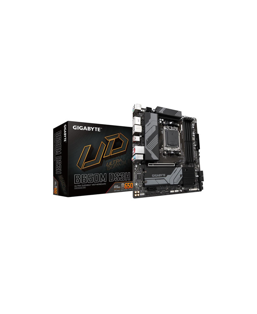 Gigabyte B650M DS3H AM5 LGA 1718 DDR5 AMD B650 M-ATX Motherboard GA-B650M-DS3H