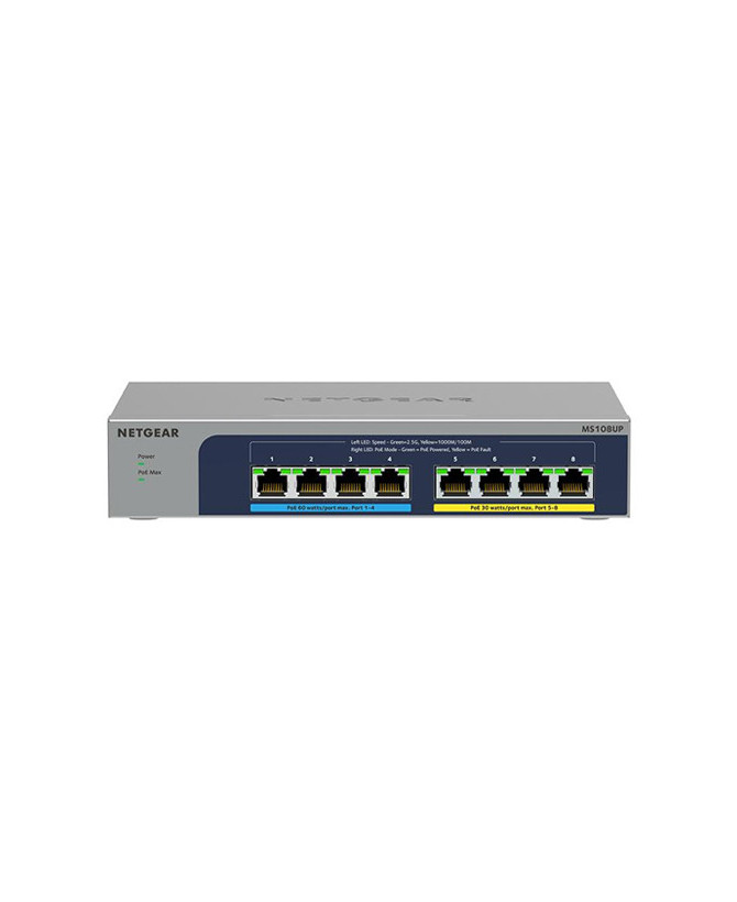 NETGEAR MS108UP 8-Port Multi-Gigabit (2.5G) Ultra60 PoE++ Ethernet Unmanaged Switch MS108UP-100AUS