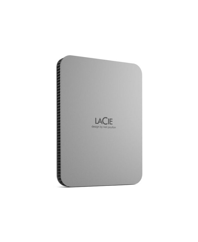 LaCie Mobile Drive V2 4TB USB 3.2 Gen 1 USB-C External Portable Hard Drive in Moon Silver STLP4000400