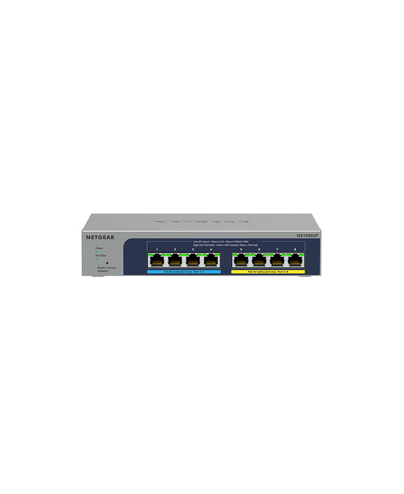 Netgear 8-port Ultra60 PoE++ Multi-Gigabit 2.5G Ethernet Plus Switch MS108EUP-100AUS