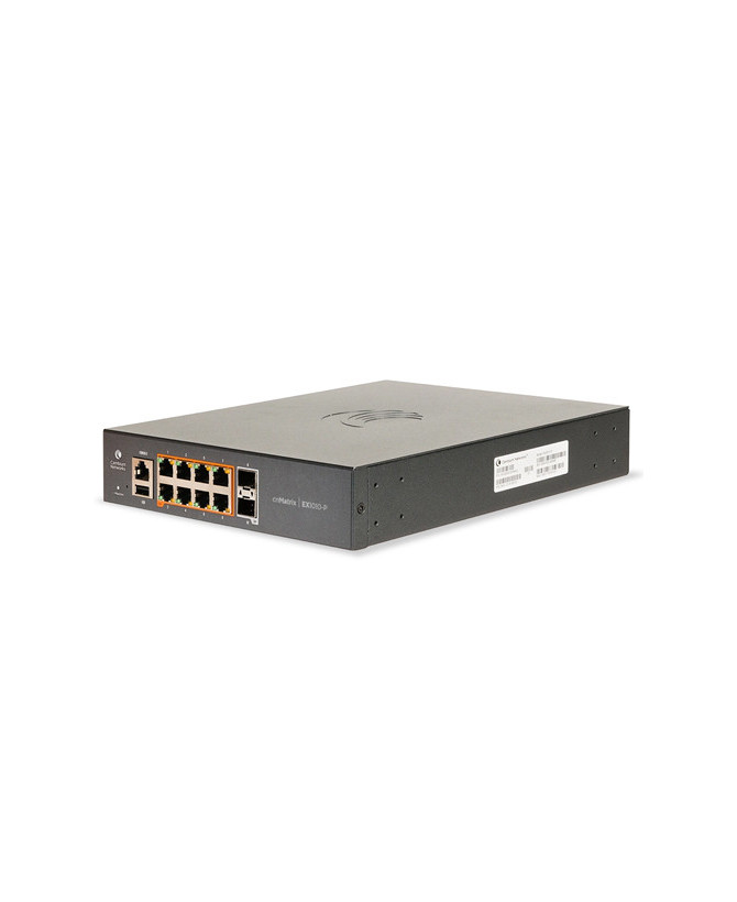 Cambium Networks cnMatrix EX1010-P 8-Port Gigabit Intelligent Ethernet PoE Switch with 2 SFP Unlinks MX-EX1010PXA-0