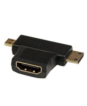 Buy StarTech HDMI Micro Combo - Male to Male 2-in-1 T Adapter HDACDFMM