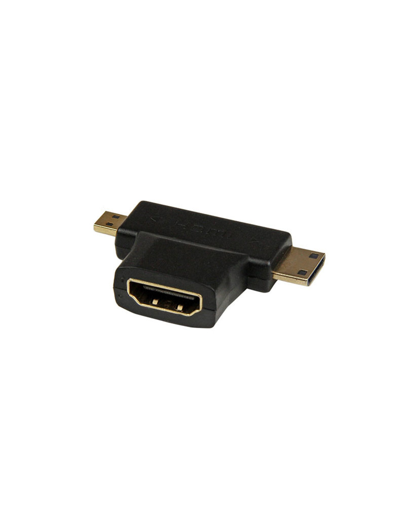 Buy StarTech HDMI Micro Combo - Male to Male 2-in-1 T Adapter HDACDFMM