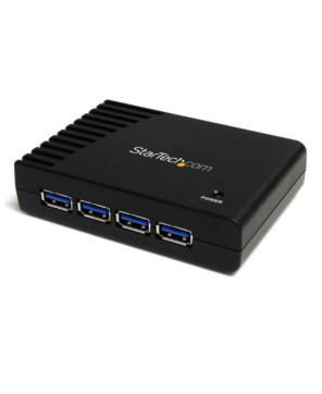 StarTech 4 Port Black SuperSpeed USB 3.0 Hub ST4300USB3