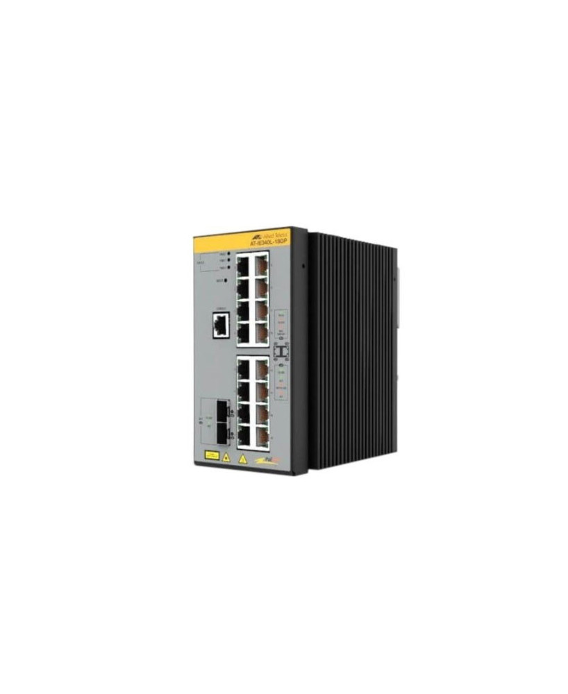 Buy Allied Telesis 16-Port Extended Temperature Gigabit PoE+ Layer 3 Switch AT-IE340L-18GP-80