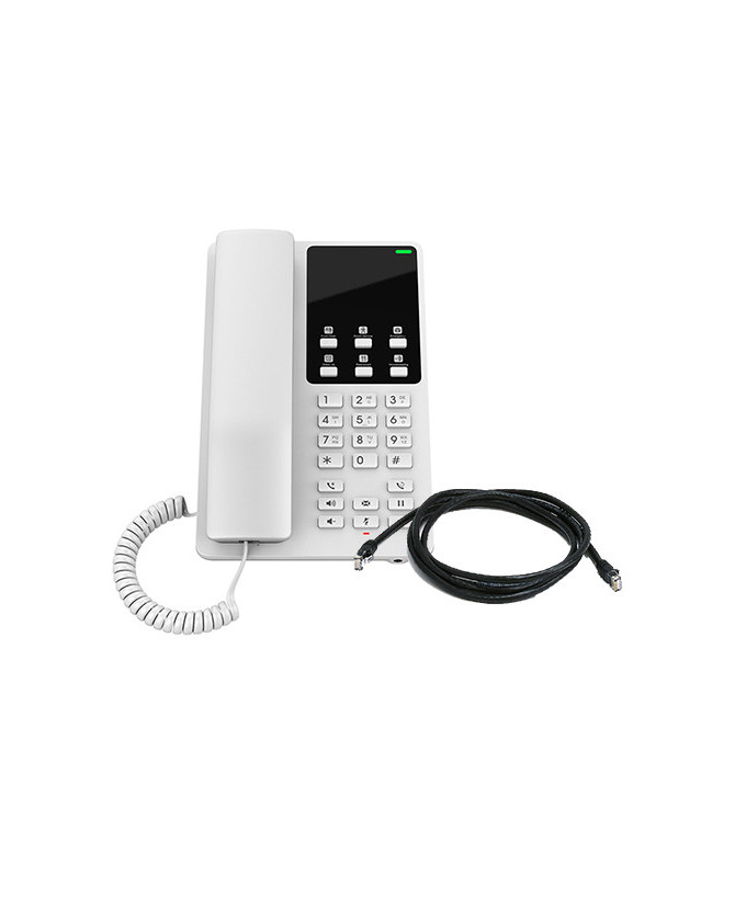 Grandstream GHP620 2-Line PoE Compact Desktop Hotel Phone in White